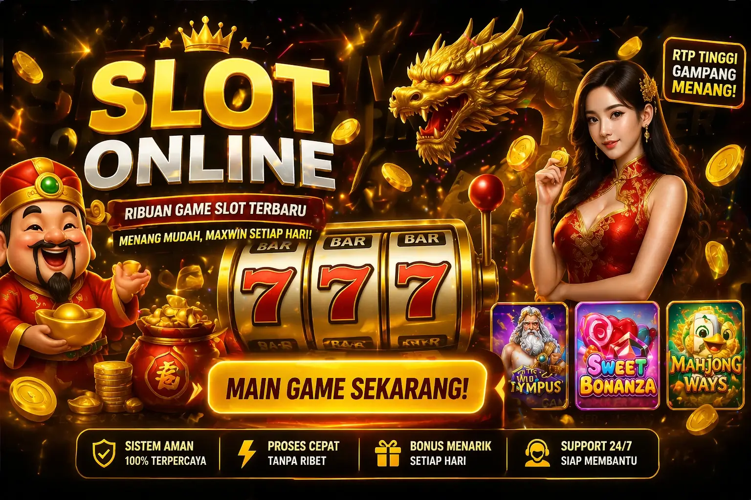 poster slot online terbaru 2026 dengan banyak pilihan game slot populer, bonus besar, dan peluang menang tinggi