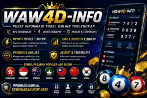 Banner WAW4D-INFO pusat informasi togel online dengan update result Hongkong, Singapore, dan Sydney lengkap beserta statistik dan prediksi harian.