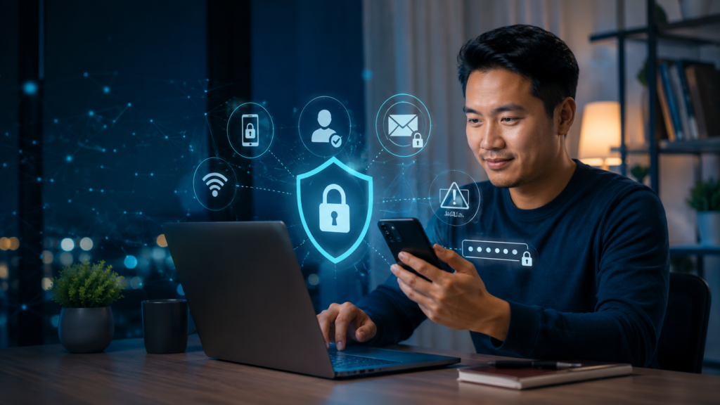 10 cara mudah meningkatkan keamanan akun online melalui laptop dan ponsel
