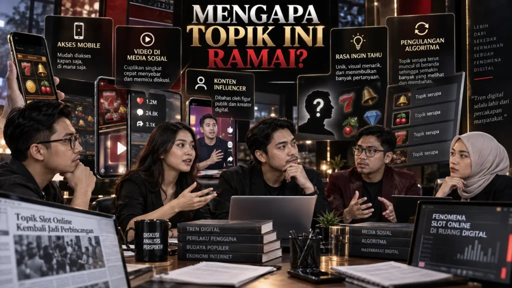 Alasan topik slot online ramai dibicarakan di media sosial