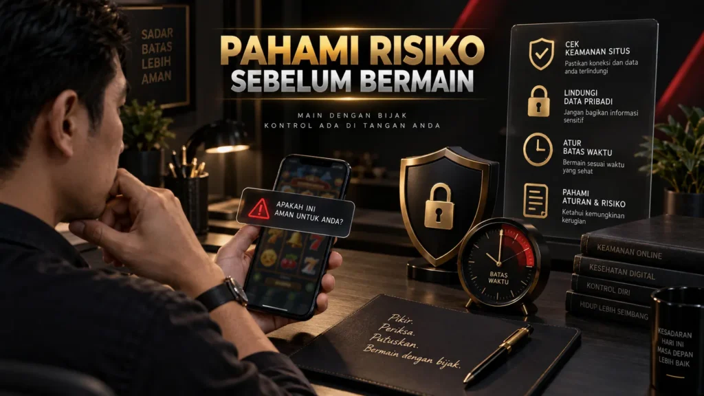 Pengguna memahami risiko slot online dan keamanan data sebelum bermain